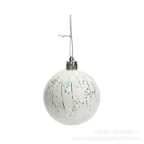Merry Christmas 6 Pieces 6cm 2022 Golden Christmas Tree Ornaments Hanging Balls Decoration
