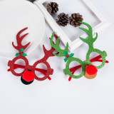 Merry Christmas Reindeer Xmas Glasses Frames Christmas Gift Decoration