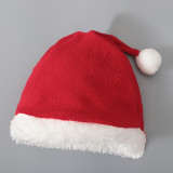 Cute Lovely Winter Red Plush Christmas Cosplay Dress With Hat Baby Girls