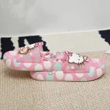 Toddler Kids Flat Beach Cartoon Cute Heart Cat Dots Non-slip Home Summer Slipper