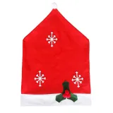 Christmas 2 Pieces Snowflake Home Chair Covers Table Runner Christmas Home Decor