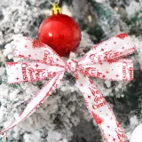 Merry Christmas Santa Claus Streamer Gift Wrapping Satin Ribbon Christmas Party Decoration