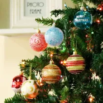 Merry Christmas 60 Pieces Sockand Gloves Christmas Tree Ornaments Hanging Balls Decoration