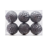 Merry Christmas 6 Pieces 6cm Painted Christmas Balls Home Party Decoration