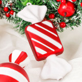 Merry Christmas 16CM PVC Painted Candy Christmas Tree Ornament Decoration