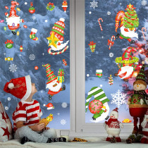 Christmas Gnome Snowflake Candy Home Decor Window Sticker Christmas Decor