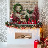 Merry Christmas 50 Pieces 4cm Gold and Red Christmas Hanging Ornaments Balls Decoration