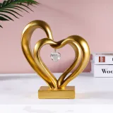 Hand Heart and Love Heart Ornament Valentine Gift Resin Craft