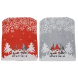 Christmas Cartoon Gnome Snowflake Home Chair Covers Christmas Home Decor