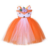 2 PCS Zootopia Fox Nick Funny Costume Halloween Cospaly Carnival Party Tutu Dress With Headband