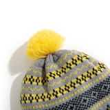 Baby Woolen Knitted Hat with Earmuffs Windproof Hat Outdoor Winter Warm Hat