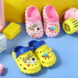Toddler Kids Flat Beach Cartoon Spacex Rockets and Astronauts Summer Slipper Sandals