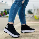 Women Low-top Single Shoes Thick-soled Flats Female Canvas Sneaker