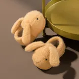Toddler Kids Cartoon Bunny Cotton Winter Warm Home Non-slip Rabbit Shoes