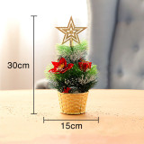 Christmas Handwork Artificial Tree with Xmas Balls and Stars Christmas Ornament