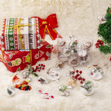 Merry Christmas 15 Pieces 6cm DIY Xmas Ball Christmas Tree Hanging Ornaments