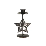 Christmas Metal Reindeer and Xmas Tree Candlestick Christmas Home Ornament Decoration