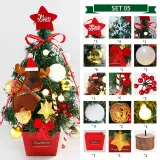 Christmas LED Light Up Xmas Tree with Snowflake and Balls Accessories Christmas Home Decoration