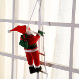 Christmas Santa Claus Climbing the Ladder Christmas Ornament Decoration