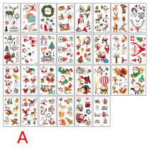 Merry Christmas Home Decor Stickers Santa Claus and Christmas Tree Tattoo Christmas Decor