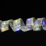 Merry Christmas 10m LED Light Up Christmas Tree Mesh Ribbon Christmas Party Decoration