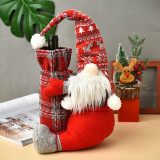 Christmas Gnome Toys Wine Bottle Cover Christmas Home Decor