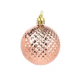 Merry Christmas 12 Pieces 6cm Flower Painted Matte Christmas Tree Ornaments Hanging Balls Decoration