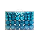 Merry Christmas 100 Pieces 6cm Matte Christmas Hanging Ornaments Balls Decoration