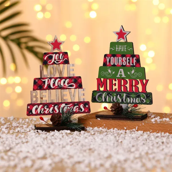 Merry Christmas Letter Christmas Tree Christmas Home Ornament Decoration