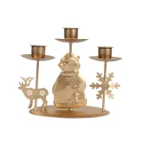 Christmas Retro Santa Claus Candlesticks Crafts Christmas Home Ornament Decoration