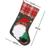 Christmas Snowman and Reindeer Gift Socks Bag Christmas Ornament Decoration