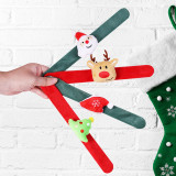 Merry Christmas 4 Pieces Xmas Santa and Tree Christmas Decoration Wristband