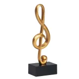 Home Musical Note Ornament Desktop Craft Ornament Resin Figure Statue