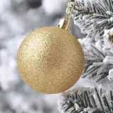 Merry Christmas 24 Pieces 4cm Christmas Tree Ornaments Hanging Balls Decoration