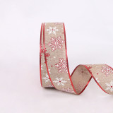 Merry Christmas 10m Silk Ribbon Gift Strap and Christmas Tree Christmas Party Decor
