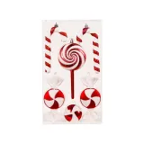 Merry Christmas 6 Pieces Lollipop and Candy Christmas Tree Ornament Decoration