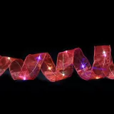 Merry Christmas 10m LED Light Up Christmas Tree Mesh Ribbon Christmas Party Decoration