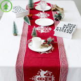 Christmas Reindeer and Snowflake Dining Table Runner Christmas Home Decor