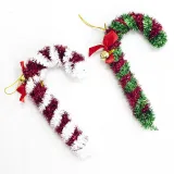 Christmas 2 Pieces Bell Crutch Candy Bar Christmas Ornament Decoration