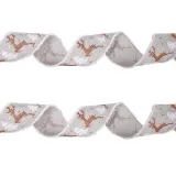 Merry Christmas Stripd Linen Ribbon Christmas Party Decoration