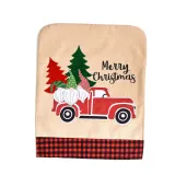 Christmas Plaid Cars and Christmas Tree Home Chair Covers Christmas Home Decor