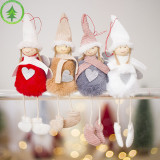 Christmas 3 Pieces Cute Woolen Dolls Christmas Ornament Decoration