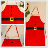 Christmas Red Apron Christmas Cosplay Party Home Decor