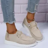 Women Low-top Platform Sneaker Shoes One Pedal Shoes