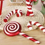 Merry Christmas 4 Pieces Lollipop Christmas Tree Ornament Decoration