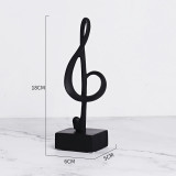 Home Musical Note Ornament Desktop Craft Ornament Resin Figure Statue