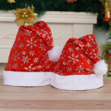 Merry Christmas Red Snowflake Christmas Hat Xmas Party Decoration