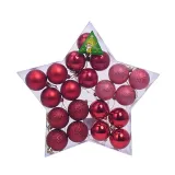 Merry Christmas 20 Pieces 5cm Frosted and Matte Christmas Tree Ornaments Hanging Balls Decoration