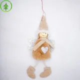 Christmas 3 Pieces Cute Woolen Dolls Christmas Ornament Decoration