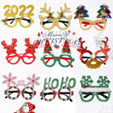 Merry Christmas Xmas Reindeer Christmas Decoration Glasses Frame